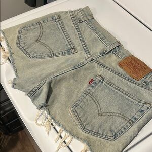 Levi's Blue Jean Shorts High-Waisted Vintage Style
